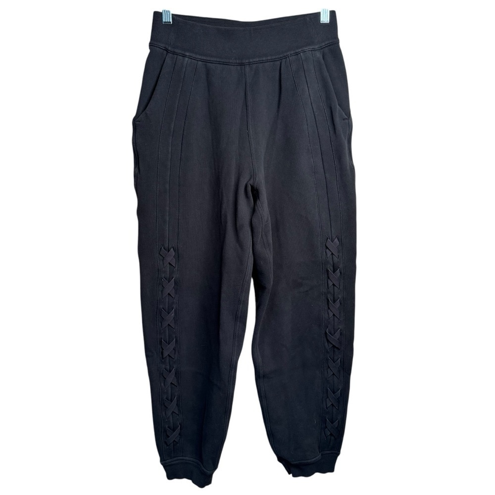 Lululemon Braided Detail High-Rise Jogger Women's Plus Size 6 Black Pants